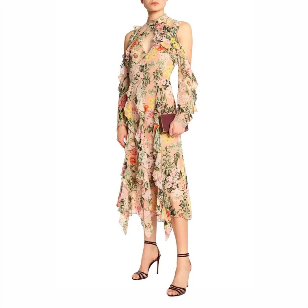 Nicholas The Label The Secret Garden Cold Shoulder Dress US Size 6